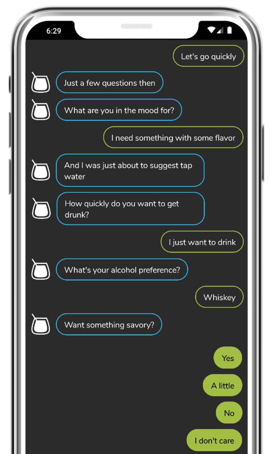 BarBack recommends drinks based on your taste