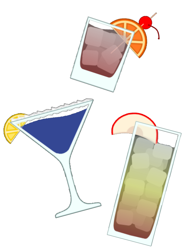Cocktail list in the BarBack app