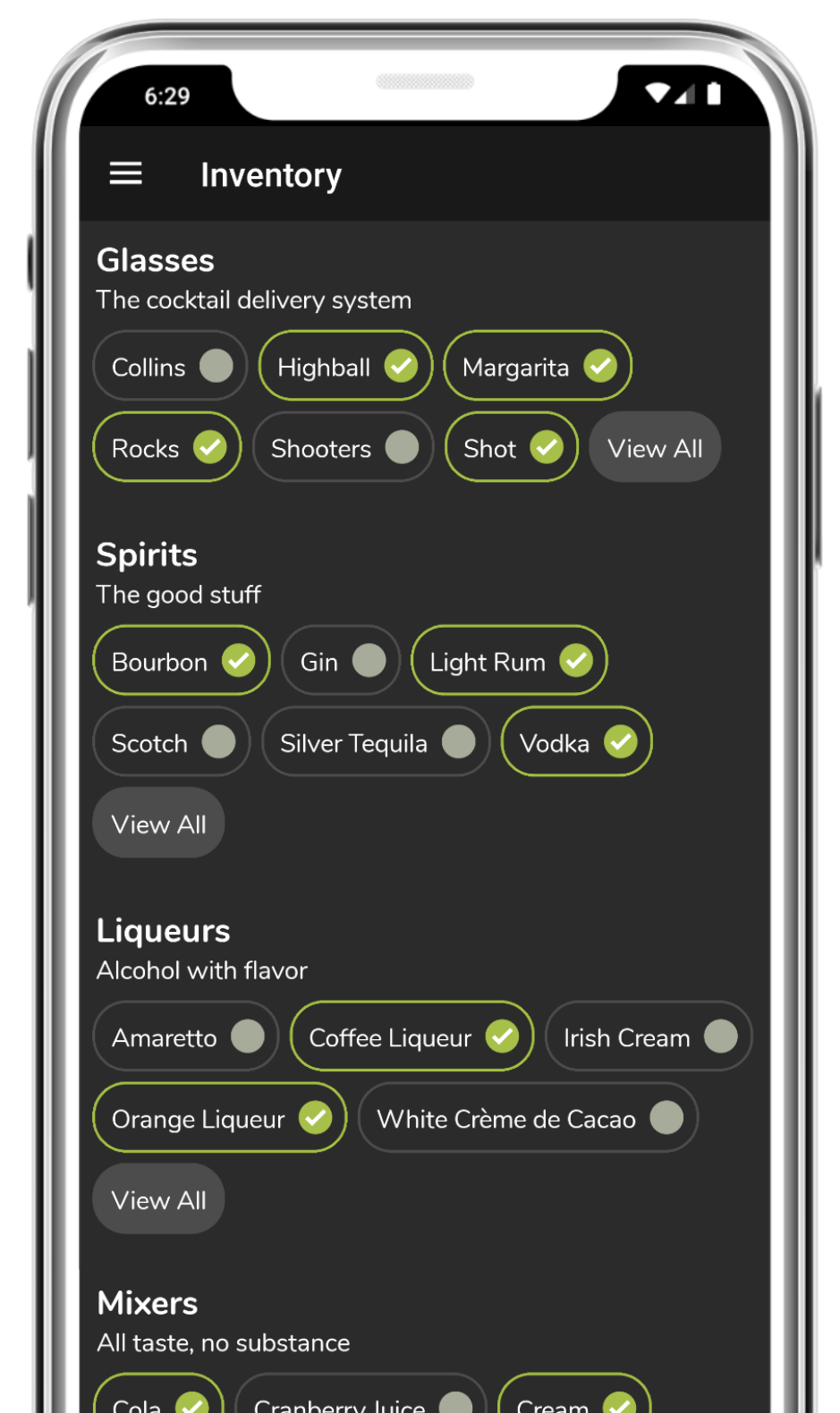 BarBack home inventory management